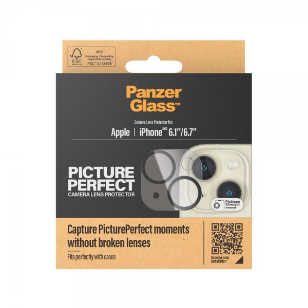 PanzerGlass iPhone 15/iPhone 15 Plus Kameraskydd PicturePerfect