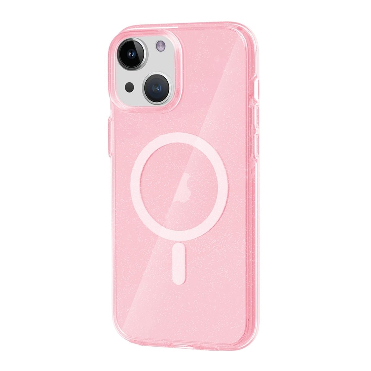 iPhone 15 Skal Glitter MagSafe Rosa