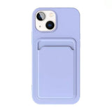 iPhone 15 Skal Korthållare Lila