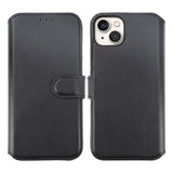 Rvelon iPhone 15 Fodral Äkta Läder Svart
