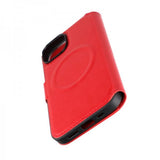 Rvelon iPhone 15 Fodral 4 Kortfack MagSafe Röd
