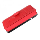 Rvelon iPhone 15 Fodral 4 Kortfack MagSafe Röd