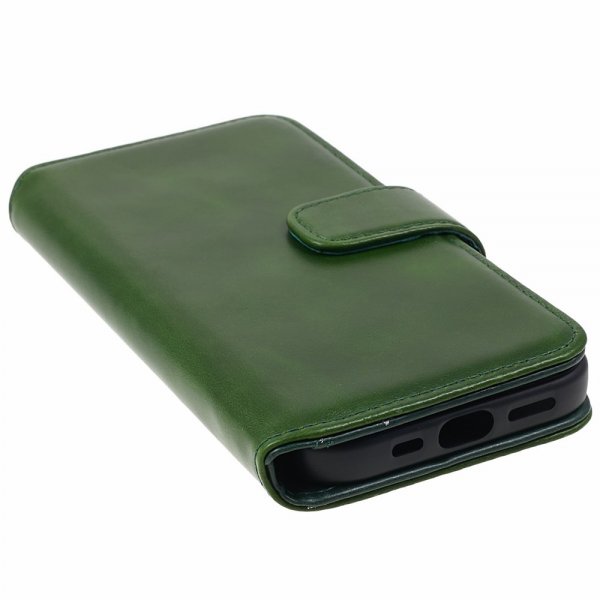 Nordic Covers iPhone 15 Plus Fodral Essential Leather Juniper Green