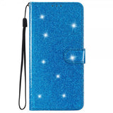 iPhone 15 Plus Fodral Glitter Blå