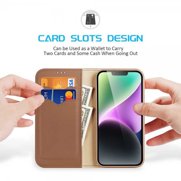 Dux Ducis iPhone 15 Plus Fodral Hivo Series Brun