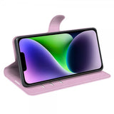 iPhone 15 Plus Fodral Litchi Rosa