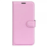 iPhone 15 Plus Fodral Litchi Rosa
