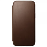 Nomad iPhone 15 Plus Fodral Modern Leather Folio Brun