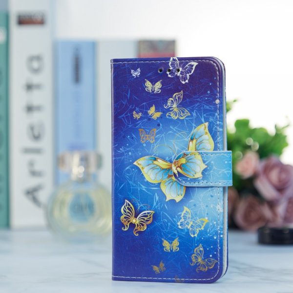 iPhone 15 Plus Fodral Motiv Gyllene Fjäril