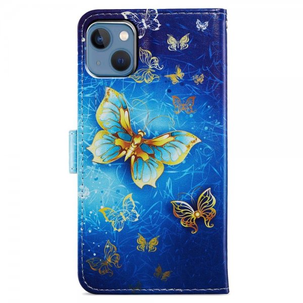 iPhone 15 Plus Fodral Motiv Gyllene Fjäril