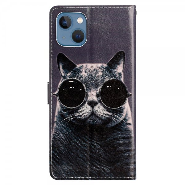 iPhone 15 Plus Fodral Motiv Katt med Solglasögon