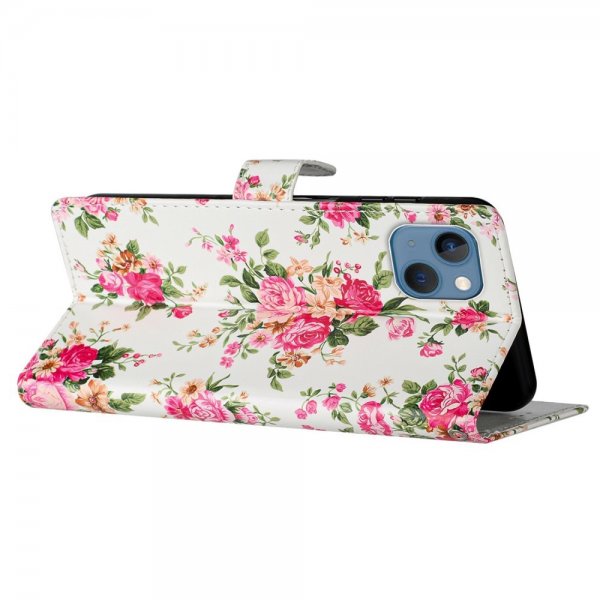 iPhone 15 Plus Fodral Motiv Rosa Marmor