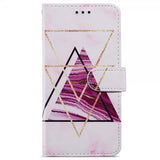 iPhone 15 Plus Fodral Motiv Trianglar Marmor