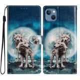 iPhone 15 Plus Fodral Motiv Två Vargar