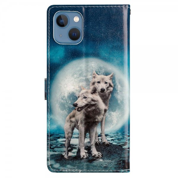 iPhone 15 Plus Fodral Motiv Två Vargar