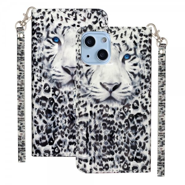 iPhone 15 Plus Fodral Motiv Vit Tiger