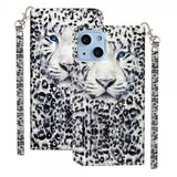 iPhone 15 Plus Fodral Motiv Vit Tiger