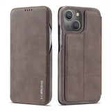 Lc.Imeeke iPhone 15 Plus Fodral Retro Kaffe