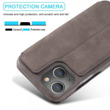 Lc.Imeeke iPhone 15 Plus Fodral Retro Kaffe