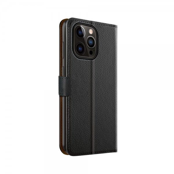 Xqisit iPhone 15 Plus Fodral Slim Wallet Selection Svart