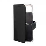 Celly iPhone 15 Plus Fodral Wally Wallet Case Svart