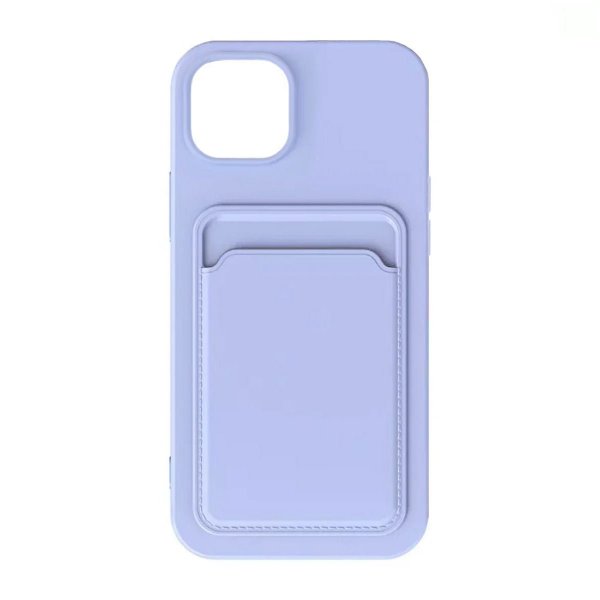 iPhone 15 Plus Skal Korthållare Lila