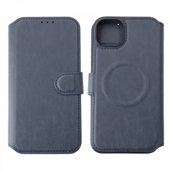 Rvelon iPhone 15 Plus Fodral 4 Kortfack MagSafe Blå