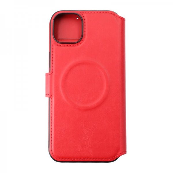 Rvelon iPhone 15 Plus Fodral 4 Kortfack MagSafe Röd