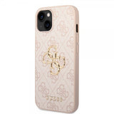 Guess iPhone 15 Plus Skal 4G Logo Rosa