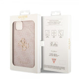 Guess iPhone 15 Plus Skal 4G Logo Rosa