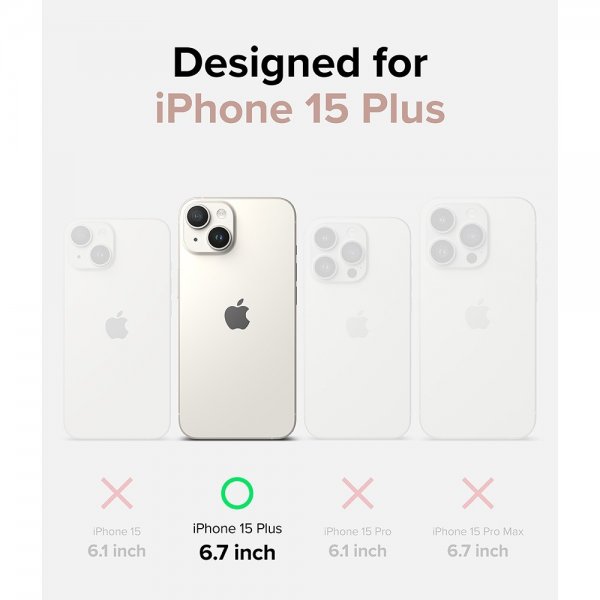 Ringke iPhone 15 Plus Skal Air Glitter Clear