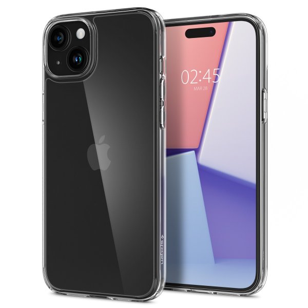 Spigen iPhone 15 Plus Skal Air Skin Hybrid Crystal Clear