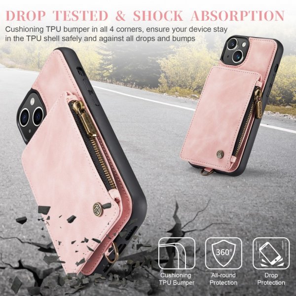 CaseMe iPhone 15 Plus Skal C20 Series Rosa