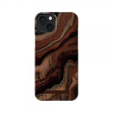 Ideal of Sweden iPhone 15 Plus Skal Fashion Case MagSafe Dark Amber Marble