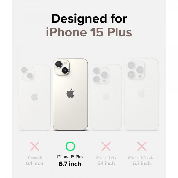 Ringke iPhone 15 Plus Skal Fusion Card Clear
