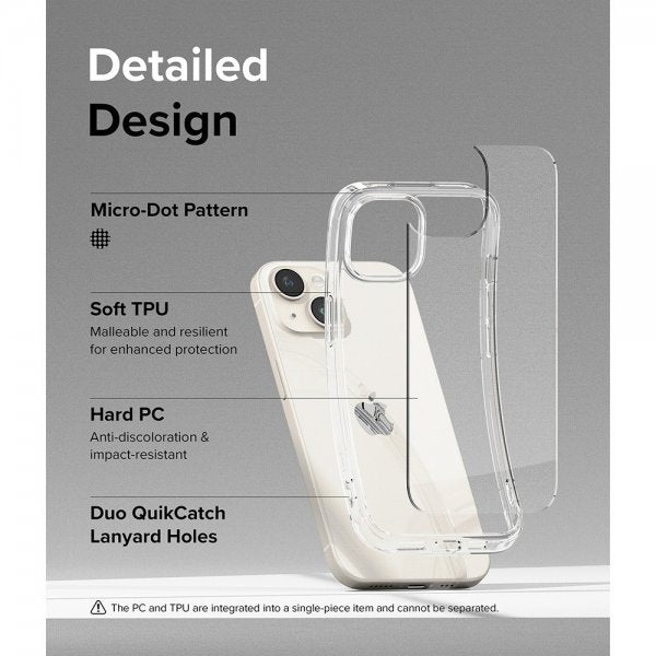 Ringke iPhone 15 Plus Skal Fusion Clear