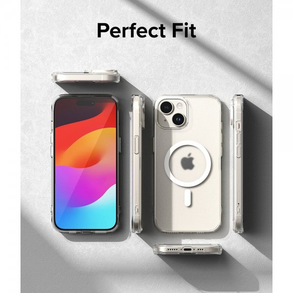 Ringke iPhone 15 Plus Skal Fusion Magnetic Matte Clear