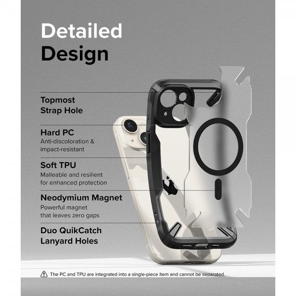 Ringke iPhone 15 Plus Skal Fusion X Magnetic Matte Black