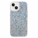 iPhone 15 Plus Skal Glitterpaljetter Silver