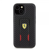 Ferrari iPhone 15 Plus Skal Grip Stand Function Svart