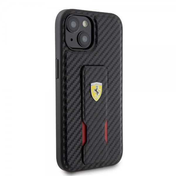 Ferrari iPhone 15 Plus Skal Grip Stand Function Svart