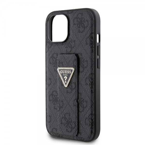 Guess iPhone 15 Plus Skal Grip Stand Function Svart