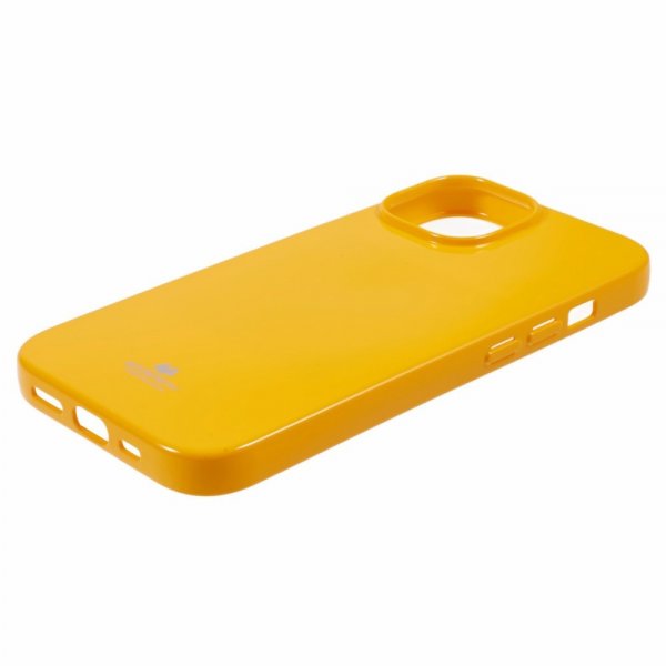 Mercury iPhone 15 Plus Skal Jelly Glitter Gul