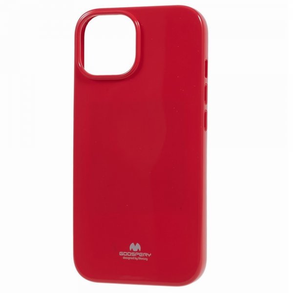 Mercury iPhone 15 Plus Skal Jelly Glitter Magenta
