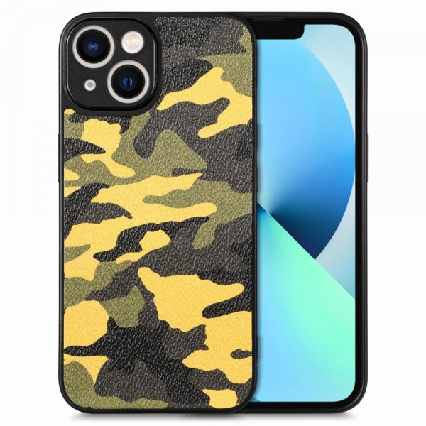 iPhone 15 Plus Skal Kamouflage Gul