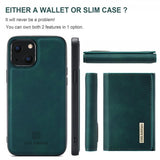 Dg.Ming iPhone 15 Plus Skal M1 Series Löstagbar Korthållare Grön