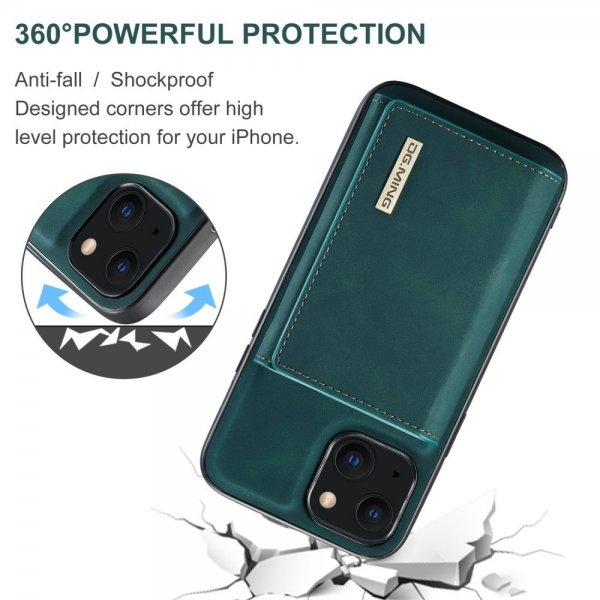 Dg.Ming iPhone 15 Plus Skal M1 Series Löstagbar Korthållare Grön