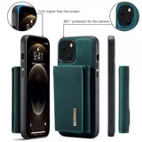 Dg.Ming iPhone 15 Plus Skal M1 Series Löstagbar Korthållare Grön