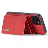 Dg.Ming iPhone 15 Plus Skal M1 Series Löstagbar Korthållare Röd