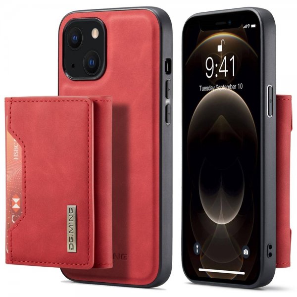 Dg.Ming iPhone 15 Plus Skal M2 Series Löstagbar Korthållare Röd